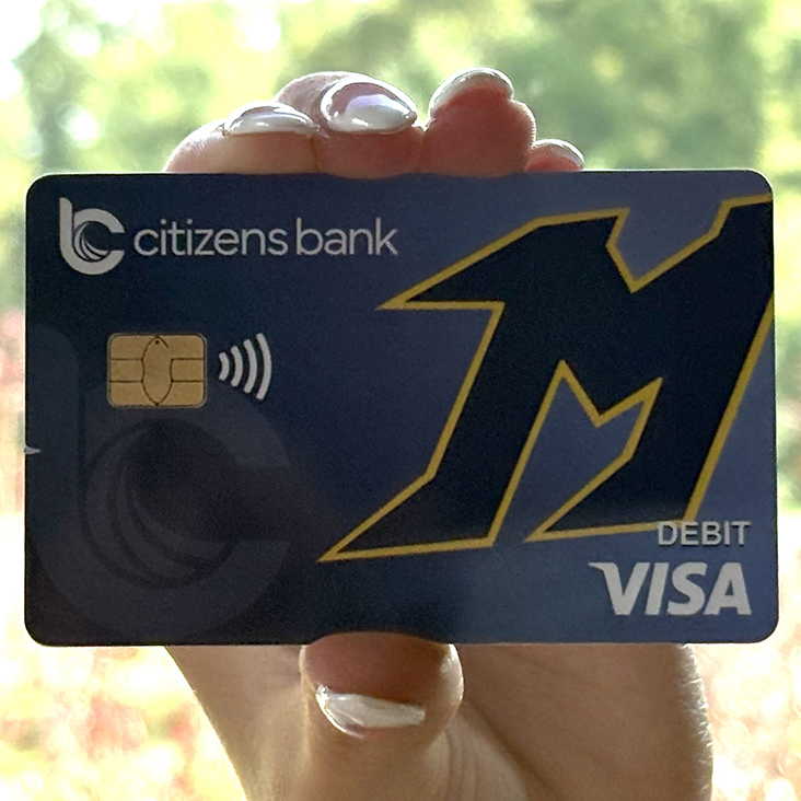 Close up of Mukwonago Checking debit card