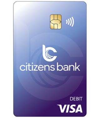 New Citizens Bank debit card