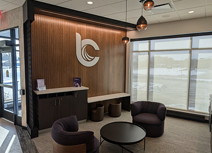 New Muskego branch lobby